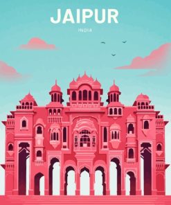 Jaipur India Poster Paint By Number