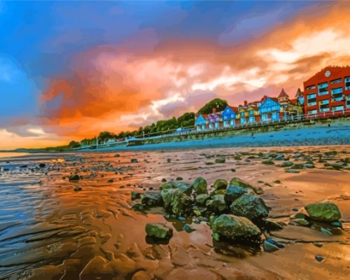 Penarth Beach Paint By Number