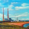 Poolbeg Chimneys Paint By Numbers