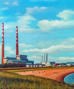 Poolbeg Chimneys Paint By Numbers