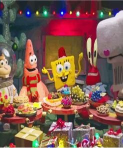 SpongeBob Christmas Paint By Number