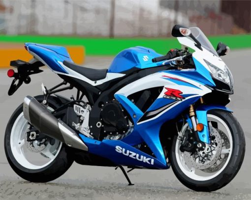 Suzuki Gsxr Bike Paint By Numbers