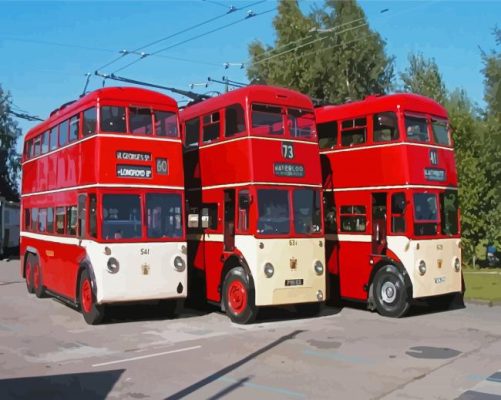 The Trolleybuses Paint By Numbers