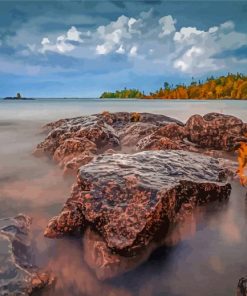 Tobermory Ontario Canada Paint By Number