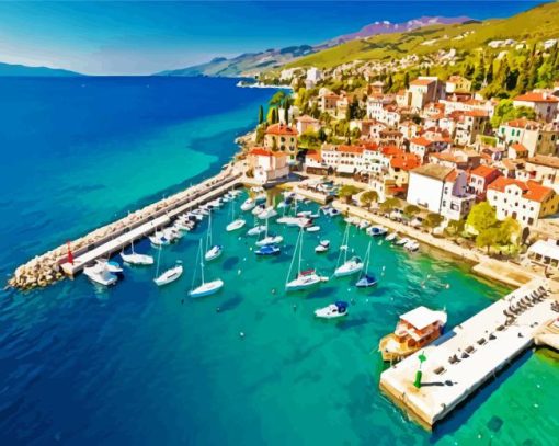 Volosko Opatija Croatia Paint By Numbers