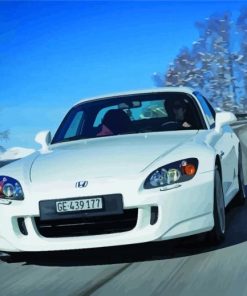 White Honda S2000 Paint By Numbers