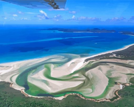 Whitehaven Beach Paint By Number