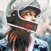 Woman Helmet Paint By Numbers