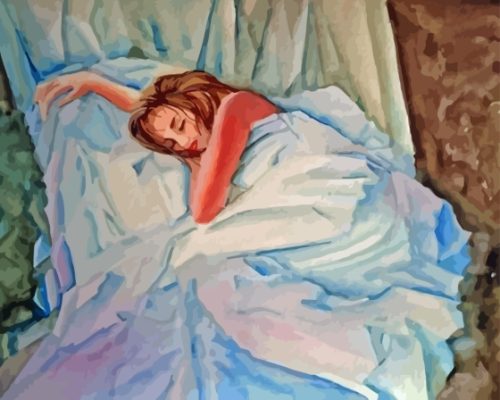 Woman On Bed Paint By Number