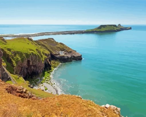 Worms Head UK Island Paint By Number