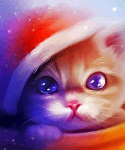 Xmas Cat Paint By Numbers