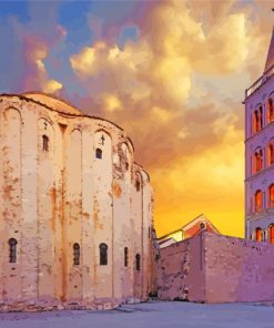 Zadar At Sunset Paint By Number