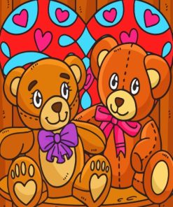 Cool Bears Of Love Paint By Number