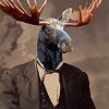 Gentleman Moose Paint By Numbers