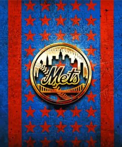 Mets Logo Paint By Number