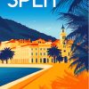 Split Croatia Poster Paint By Number