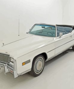 White Cadillac Eldorado Paint By Number