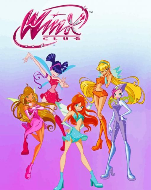 Winx Club Poster Paint By Numbers