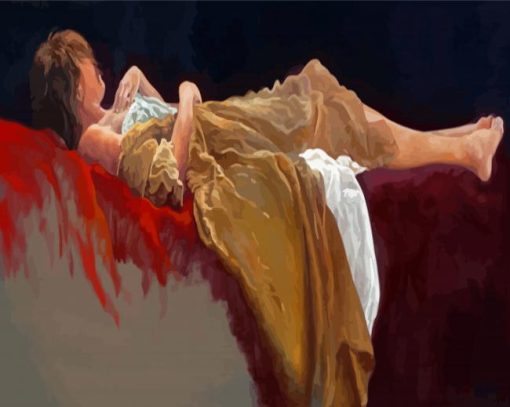 Woman Sleeping Paint By Number