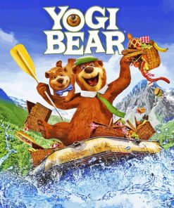 Yogi Bear Cartoon Paint By Number