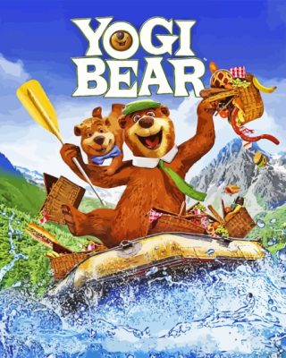 Yogi Bear Cartoon Paint By Number