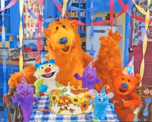 Bear In The Big Blue House Paint By Number