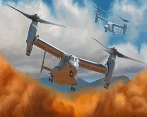 Bell Boeing V22 Osprey Paint By Numbers