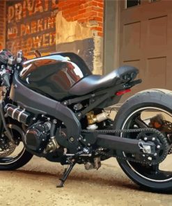 Black Streetfighter Bike Paint By Number