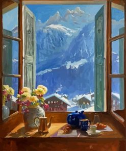 Breakfast In The Alps Paint By Number