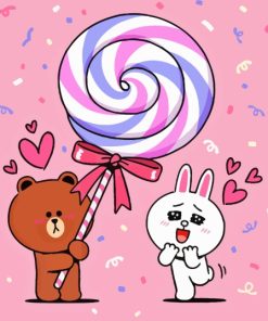 Brown And Cony Paint By Number