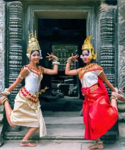 Cambodia Dancers Girls Paint By Number