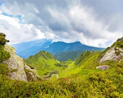 Carpathian Mountains Paint By Number