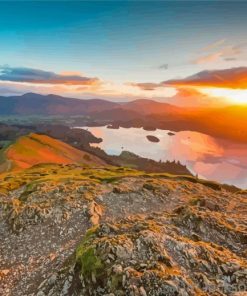 Catbells At Sunset Paint By Numbers