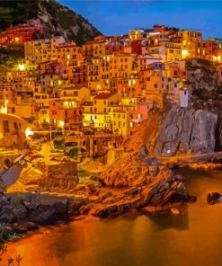 Cinque Terre At Night Paint By Number