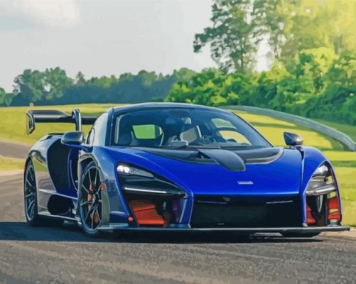 Mclaren Senna Paint By Numbers