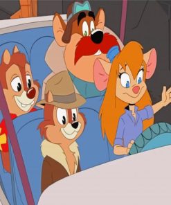 Rescue Rangers Cartoon Paint By Number