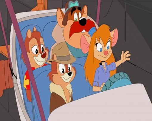 Rescue Rangers Cartoon Paint By Number