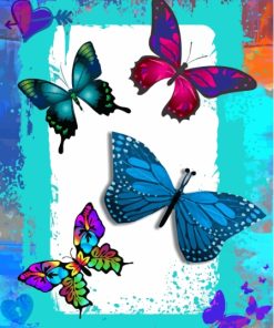 Whimsical Butterflies Paint By Number