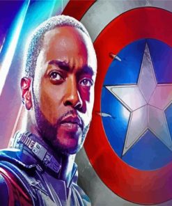 Anthony Mackie Marvel Paint By Number