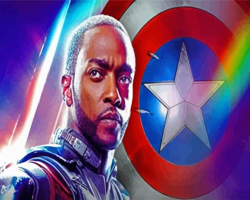 Anthony Mackie Marvel Paint By Number