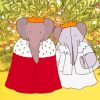 Babar Elephant And Queen Paint By Number