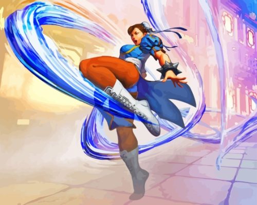 Chun Li Street Fighter Paint By Number