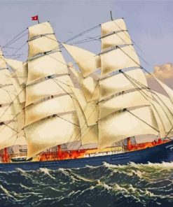 Clipper Ship Paint By Number