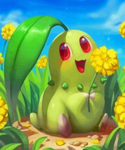 Cool Chikorita Paint By Number