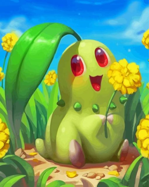 Cool Chikorita Paint By Number