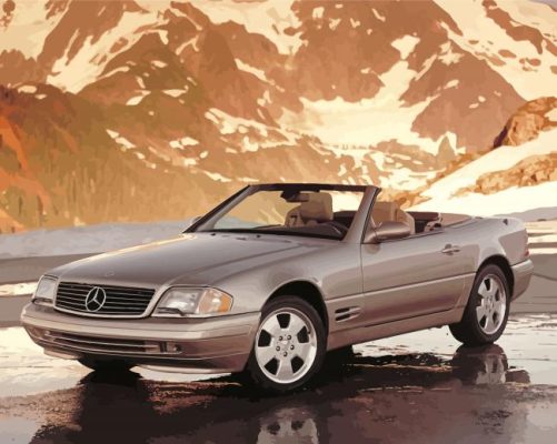 Cool Mercedes Sl Paint By Numbers