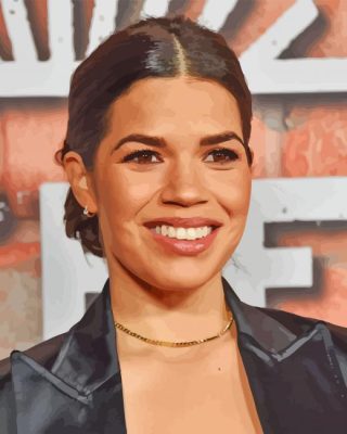 Gorgeous America Ferrera Paint By Number