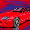 Red Supra Mk4 Paint By Numbers