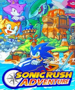 Sonic Rush Poster Paint By Numbers