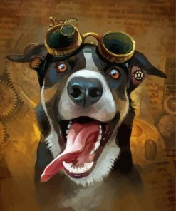 Steampunk Dog Paint By Number